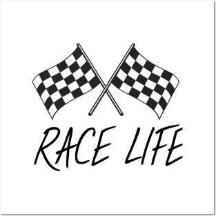 Race life Posters and Art